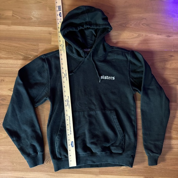 Sisters Black Pullover Hoodie for Women - Picture 3 of 6